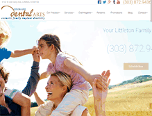 Tablet Screenshot of coloradodentalarts.com